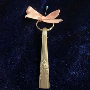 Antique Silver Plate Key Ring